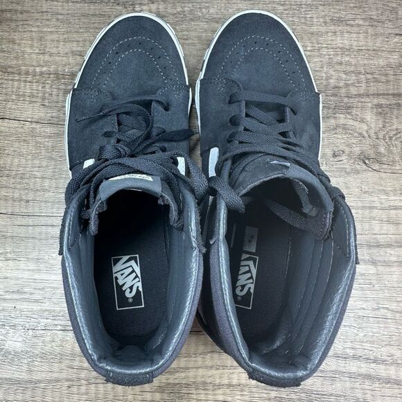 Vans~Boys~SK8-Hi Check Bumper Asphalt Skate Sneakers~Size 7 - Picture 5 of 8